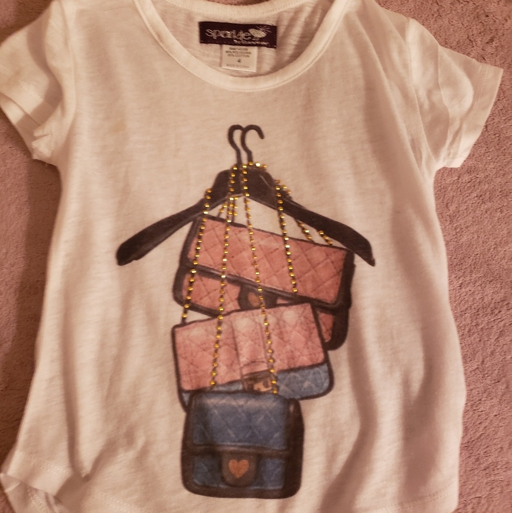 Girls Sparkle Pursd Blouse